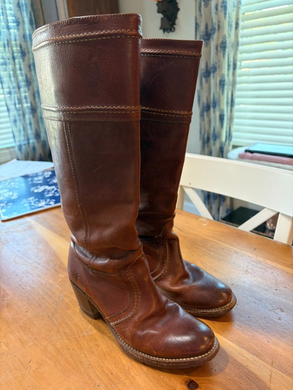 The Frye Company's Jane Stitch tall leather boots